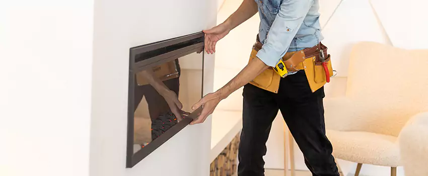 Metal Fireplace Installation in Marblehead, Massachusetts