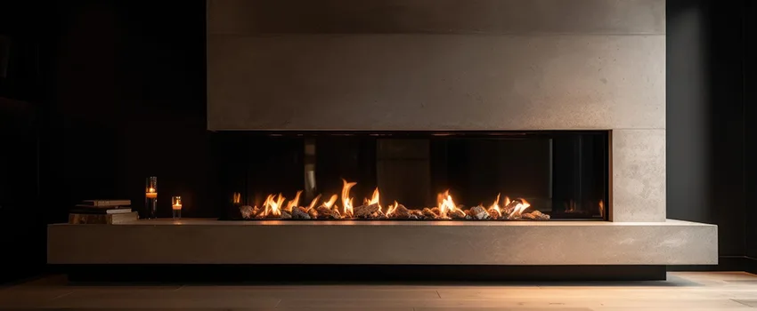 Gas Fireplace Ember Bed Design Services in Marblehead, Massachusetts