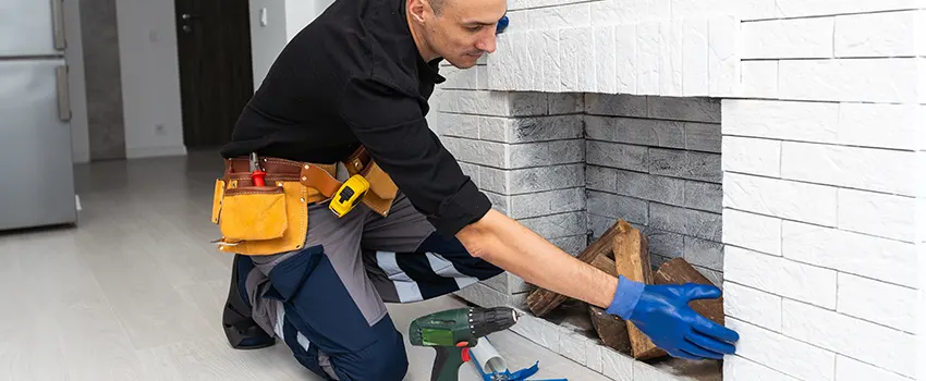 Fireplace Damaged Damper Frame Repair Services in Marblehead, Massachusetts