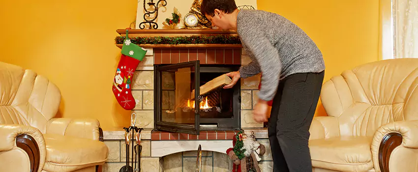 Rusted Metal Fireplace Restoration in Marblehead, Massachusetts
